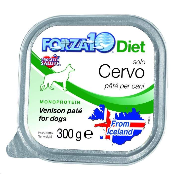 Forza10 Solo Diet Venison влажный корм для собак с пищевой непереносимостью и аллергией, 300 г Forza10 - 1
