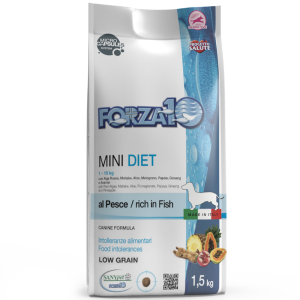 Forza10 Mini Diet Low Grain with Fish dieet- kuivtoit väikest tõugu, toidutalumatuse ja allergiaga koertele, 1,5 kg Forza10 - 1
