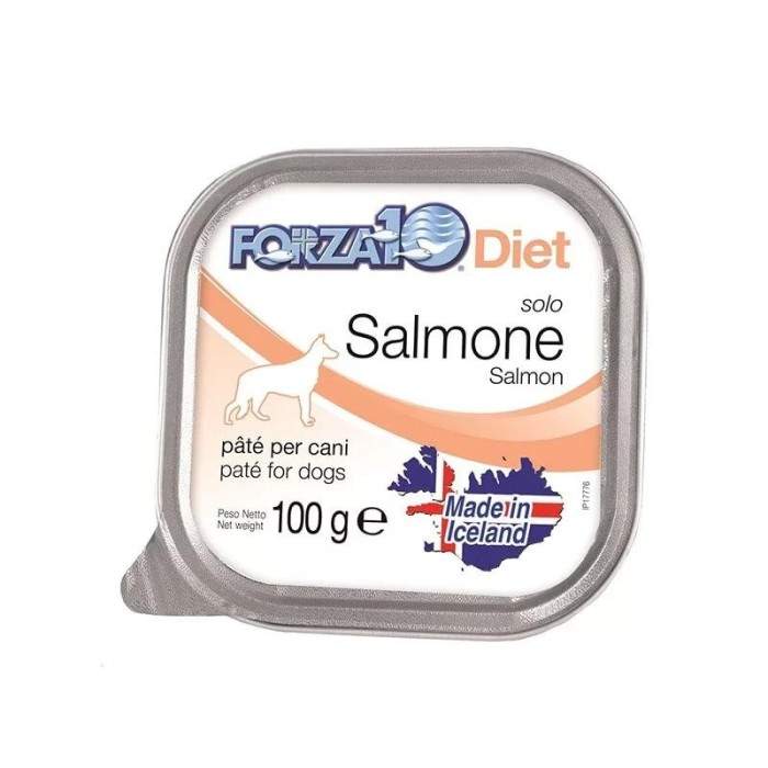 Forza10 Solo Diet Salmon drėgnas maistas šunims, su maisto netoleravimu ir alergijomis, 100 g Forza10 - 1