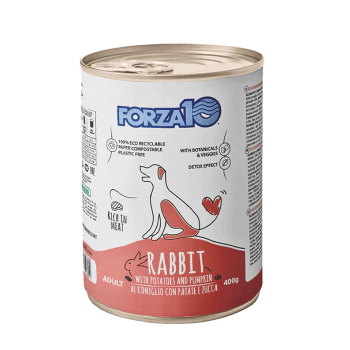 Forza10 Maintenance Rabbit with Potatoes and Pumpkin wet food for dogs, 400 g Forza10 - 1