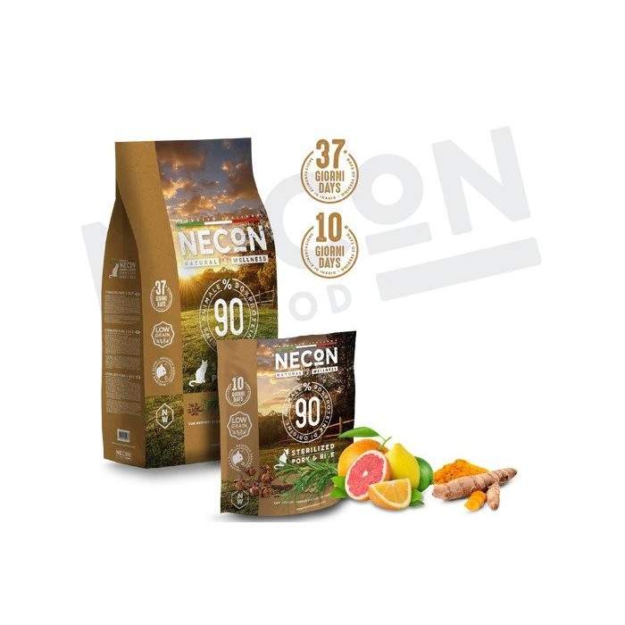 Necon Natural Wellness Adult Sterilized Pork and Rice kuivtoit steriliseeritud kassidele, 400 g Necon Pet Food - 1