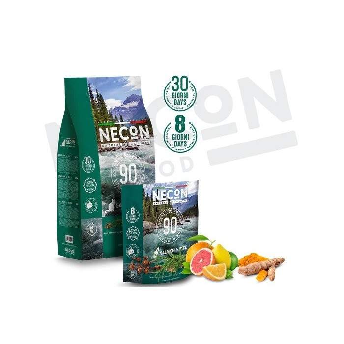 Necon Natural Wellness Adult Salmon and Rice sausas maistas katėms, 400 g Necon Pet Food - 1
