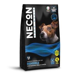 Necon Zero Grain Sensibile Salmon, Pea, Horse Bean bezgraudu, sausā barība suņiem, 12 kg Necon Pet Food - 1