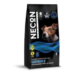 Necon Zero Grain Sensibile Salmon, Pea, Horse Bean bezgraudu, sausā barība suņiem, 3 kg Necon Pet Food - 1