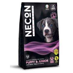 Necon Zero Grain Puppy Fish, Pea, Horse Bean bezgraudu, sausā barība kucēniem, 12 kg Necon Pet Food - 1