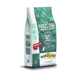 Necon Sterilized Urine PH Control Fish and Rice sausas maistas sterilizuotoms katėms, šlapimo takų sveikatai palaikyti, 400 g Ne