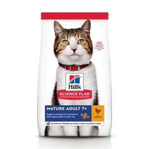 Hill's Science Plan Mature Adult 7+ Chicken dry food for older cats, 10 kg Hill's - 1
