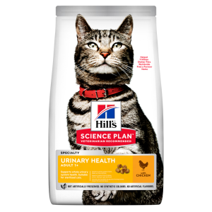 Hill's Science Plan Adult Urinary Health Sterilised Chicken sausas maistas katėms, šlapimo sistemos sveikatai palaikyti, 3 kg Hi