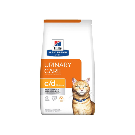 Hill's Prescription Diet Urinary Care c/d Multicare Chicken dry food for cats to maintain a healthy urinary tract, 0,4 kg Hill's