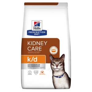Hill's Prescription Diet Feline k/d Kidney Care Chicken sausas maistas katėms su inkstų funkcijų sutrikimais, 0,4 kg Hill's - 1