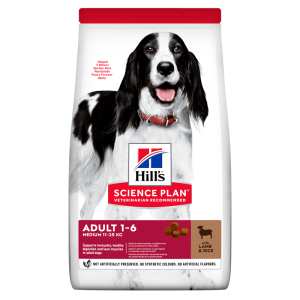 Hill's Science Plan Canine Adult Medium Lamb and Rice kuivtoit keskmist tõugu koertele, 2,5 kg Hill's - 1