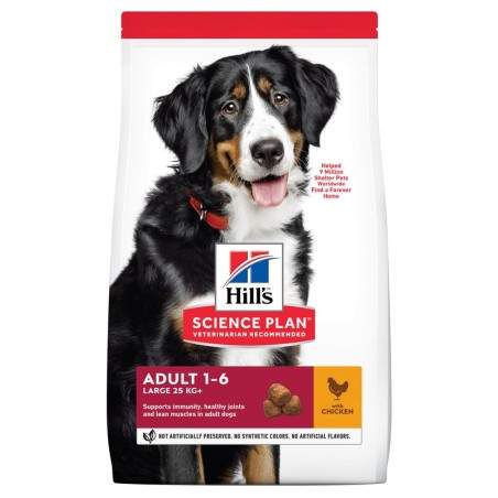 Hill's Science Plan Canine Adult Large Breed sausā barība lielu šķirņu suņiem, 14 kg Hill's - 1