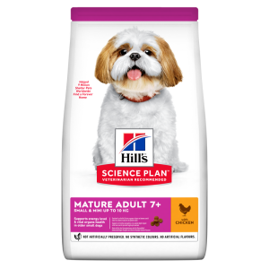 Hill's Science Plan Small and Mini Mature Adult 7+ Chicken сухой корм для пожилых собак мелких пород, 1,5 кг Hill's - 1