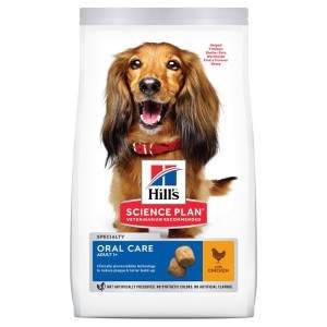 Hill's Science Plan Oral Care Adult Chicken sausas maistas šunims, kasdieninei burnos ertmės priežiūrai, 2 kg Hill's - 1