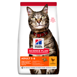 Hill's Science Plan Feline Adult Chicken sausā barība kaķiem, kas paredzēta optimāla fiziskā stāvokļa uzturēšanai, 0,3 kg Hill's