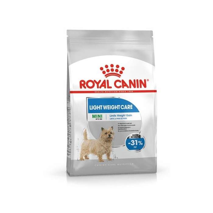 Royal Canin Mini Light Weight Care sausā barība pieaugušiem mazu šķirņu suņiem, kuriem ir tendence pieņemties svarā, 1 kg Royal 