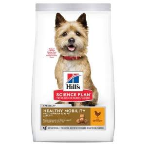 Hill's Science Plan Healthy Mobility Small and Mini Adult Chicken dry food for small breed dogs to maintain healthy joints, 1,5 