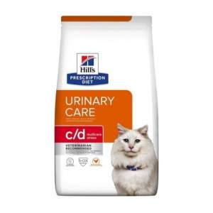 Hill's Prescription Diet Urinary Care c/d Multicare Stress Chicken sausā barība kaķiem, lai uzturētu urīnceļu veselību, 8 kg Hil