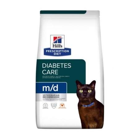 Hill's Prescription Diet Diabetes Care m/d sausā kaķu barība svara zaudēšanai un cukura līmeņa kontrolei asinīs, 3 kg Hill's - 1
