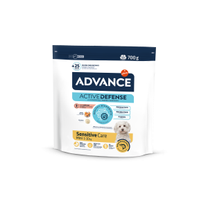 Advance Mini Sensitive sausas maistas virškinimo ir odos problemų turintiems šunims, 0,7 kg Advance - 1