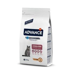 Advance Sterilized Senior sausā barība sterilizētiem, vecākiem kaķiem, 1,5 kg Advance - 1