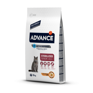 Advance Sterilized Senior sausā barība sterilizētiem, vecākiem kaķiem, 10 kg Advance - 1