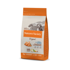 Nature's Variety Original Puppy-Junior Salmon bezgraudu sausā barība kucēniem, 2 kg Nature's Variety - 1