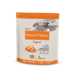 Nature's Variety Original Mini Adult Salmon begrūdis, sausas maistas mažų veislių šunims, 0,6 kg Nature's Variety - 1