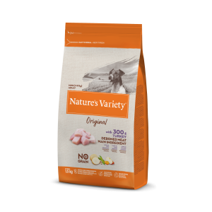 Nature's Variety Original Mini Adult Turkey grain-free, dry food for small breed dogs, 1,5 kg Nature's Variety - 1