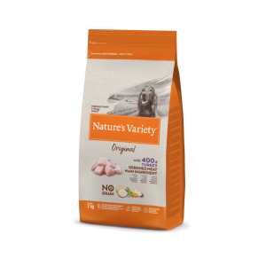 Nature's Variety Original Med/Max Adult Turkey grain-free, dry dog food, 2 kg Nature's Variety - 1