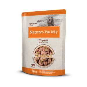 Nature's Variety Med/Max Adult Chicken bezgraudu, mitrā suņu barība, 300 g Nature's Variety - 1
