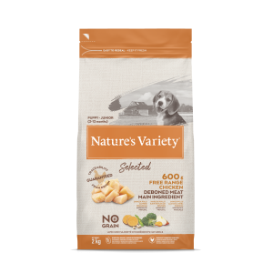 Nature's Variety Selected Puppy-Junior Chicken bezgraudu sausā barība kucēniem, 2 kg Nature's Variety - 1