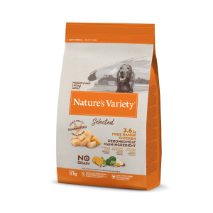 Nature's Variety Selected Med/Max Adult Chicken grain-free, dry dog food, 12 Kg Nature's Variety - 1