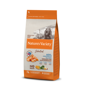 Nature's Variety Selected Med/Max Adult Norwegian Salmon teraviljavaba kuiv koeratoit, 2 kg Nature's Variety - 1