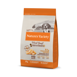 Nature's Variety Meat Boost Adult Chicken bezgraudu sausā suņu barība, 10 kg Nature's Variety - 1