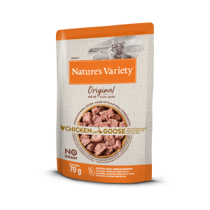 Nature's Variety Adult Chicken and Goose teradeta, märg kassitoit, 70 g Nature's Variety - 1