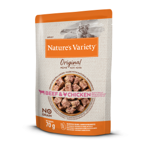 Nature's Variety Adult Cat Beef and Chicken grain-free, wet food for cats, 70 g Nature's Variety - 1