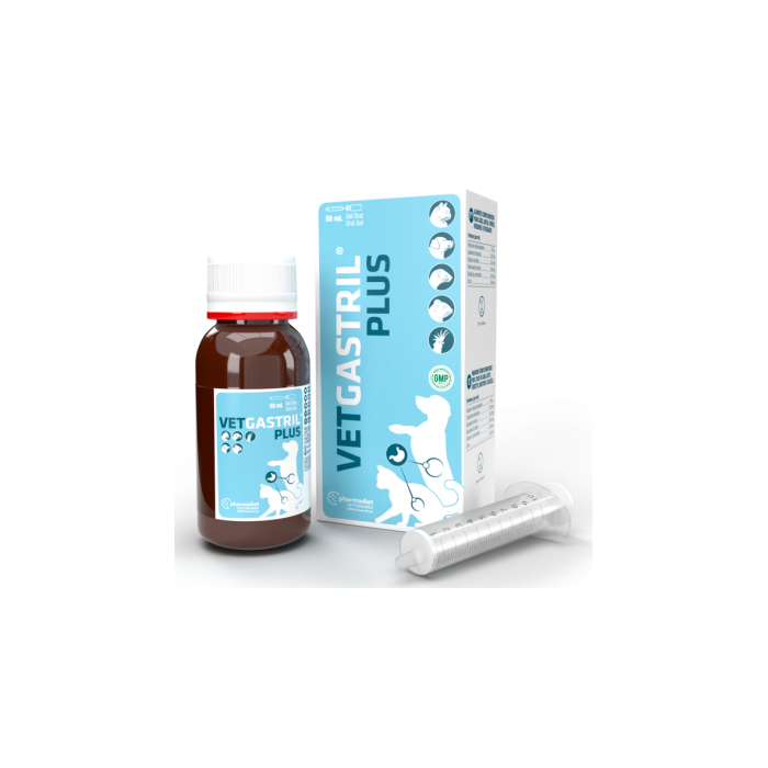 Pharmadiet Vet Gastril Gel добавка для защиты слизистой оболочки пищеварительного тракта животных, 50 мл Pharmadiet S.A. OPKO - 