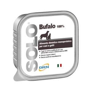 DRN Solo Bufalo monoproteininis drėgnas maistas šunims ir katėms su bizoniena, 100 g DRN S.R.L. - 1