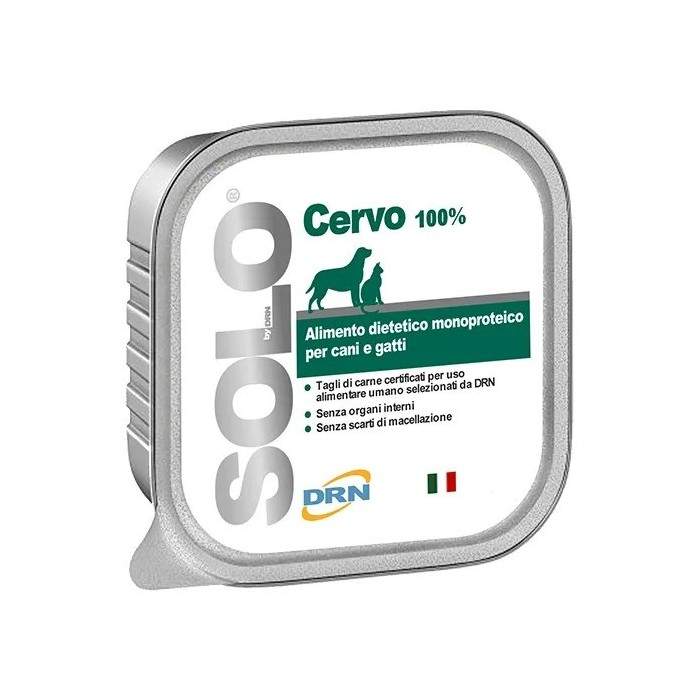 DRN Solo Cervo монопротеиновый влажный корм для собак и кошек с оленина, 100 g DRN S.R.L. - 1